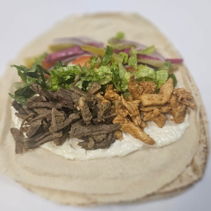 Mix Shawarma Sandwich.